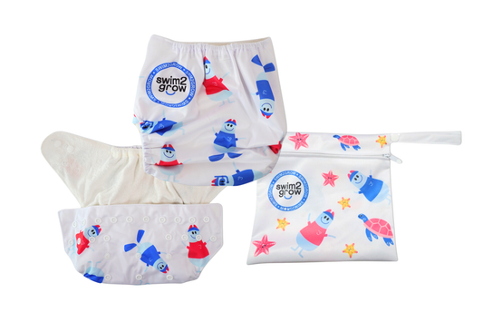 Bobos mitwachsende Schwimmwindel inkl. Wetbag - swim2grow.shop