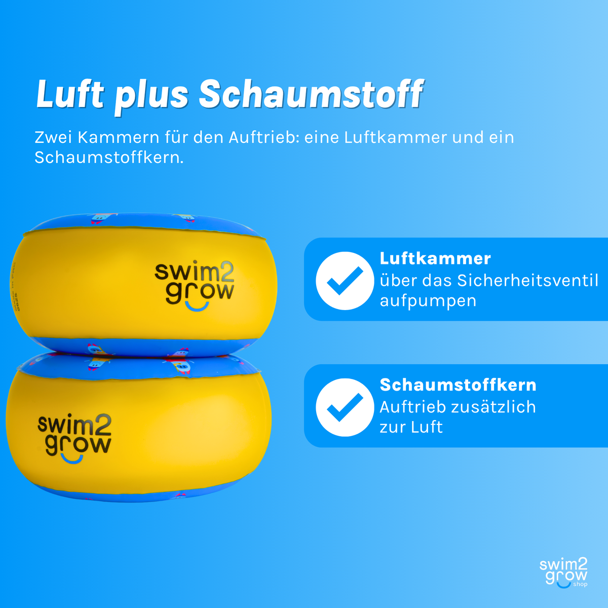 Bobos mitwachsende Schwimmhilfe