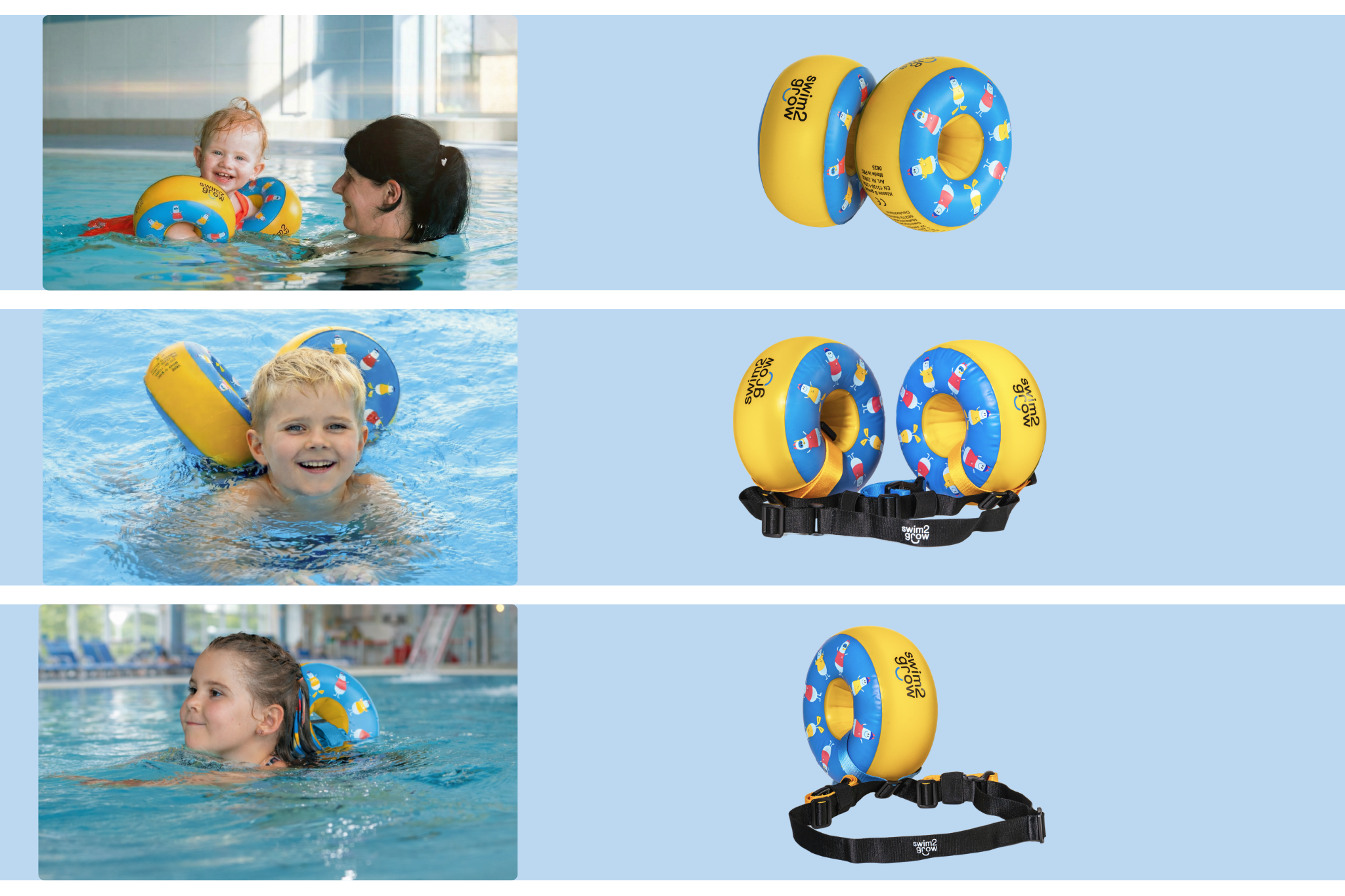 Bobos mitwachsende Schwimmhilfe